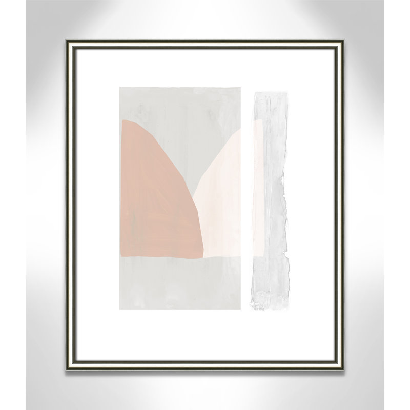 Lora douce et légère - reproduction d'art, Papier avec cadre argenté, H 25,5 po x l 21,5 po x P 0,88 po
