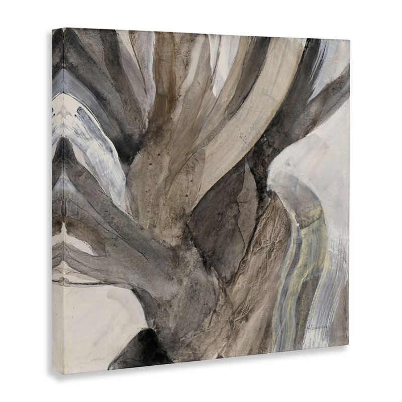 Écorce d'arbre abstrait torsadé brun neutre, H 30 po x l 30 po