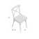 Jamil Cross Back Stacking Side Chair
