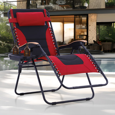Fauteuil inclinable zéro gravité avec coussin Syril