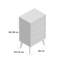 Tuttle Solid Wood 40 cm W Chest of 4 Drawers