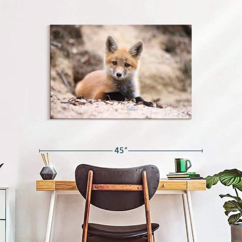 Little Brown Fox, 26" H x 39" W