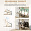 Armoire à chaussures étroite de style industriel avec 3 tiroirs rabattables et tablettes réglables pour un rangement efficace
