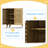 Storage Cabinet with 2 Basket Weave Wooden Doors, Coffee Bar Cabinet with Adjustable Shelves, Vintage Buffet Sideboard for Living Room