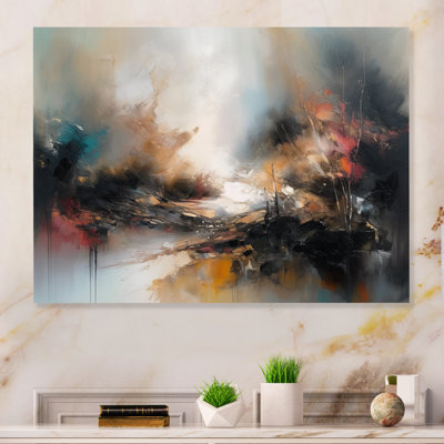 «Brown Abstracted Nature II», art abstrait sur toile