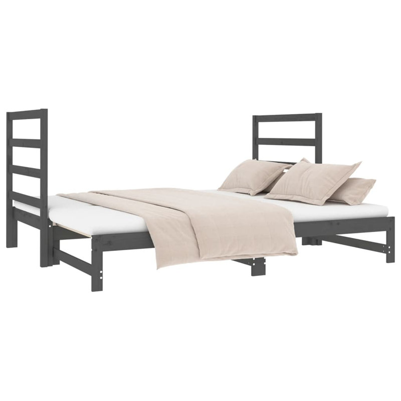 Solid Wood Bed, Oak, 90 x 190 cm