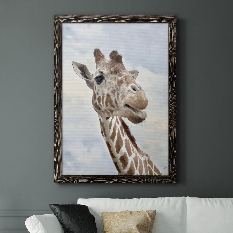Smiley - Cadre photo, impression sur toile, Cadre noir, H 44 po x l 31 po x P 1 po