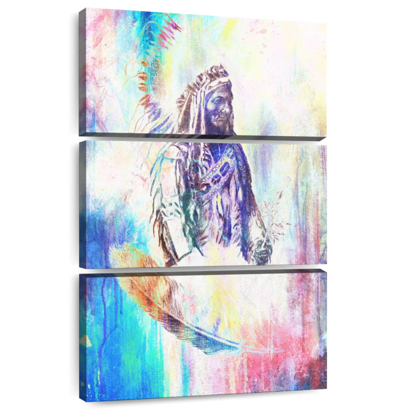 Lelar American Indian, 45" H x 28" W
