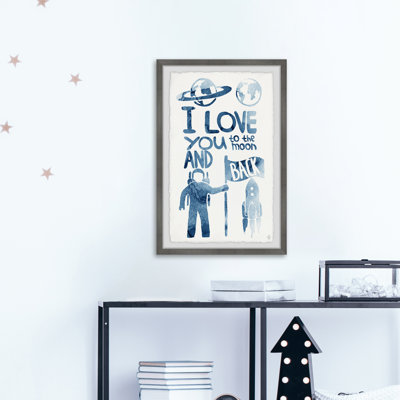 « astronaute love », art encadré Raynard