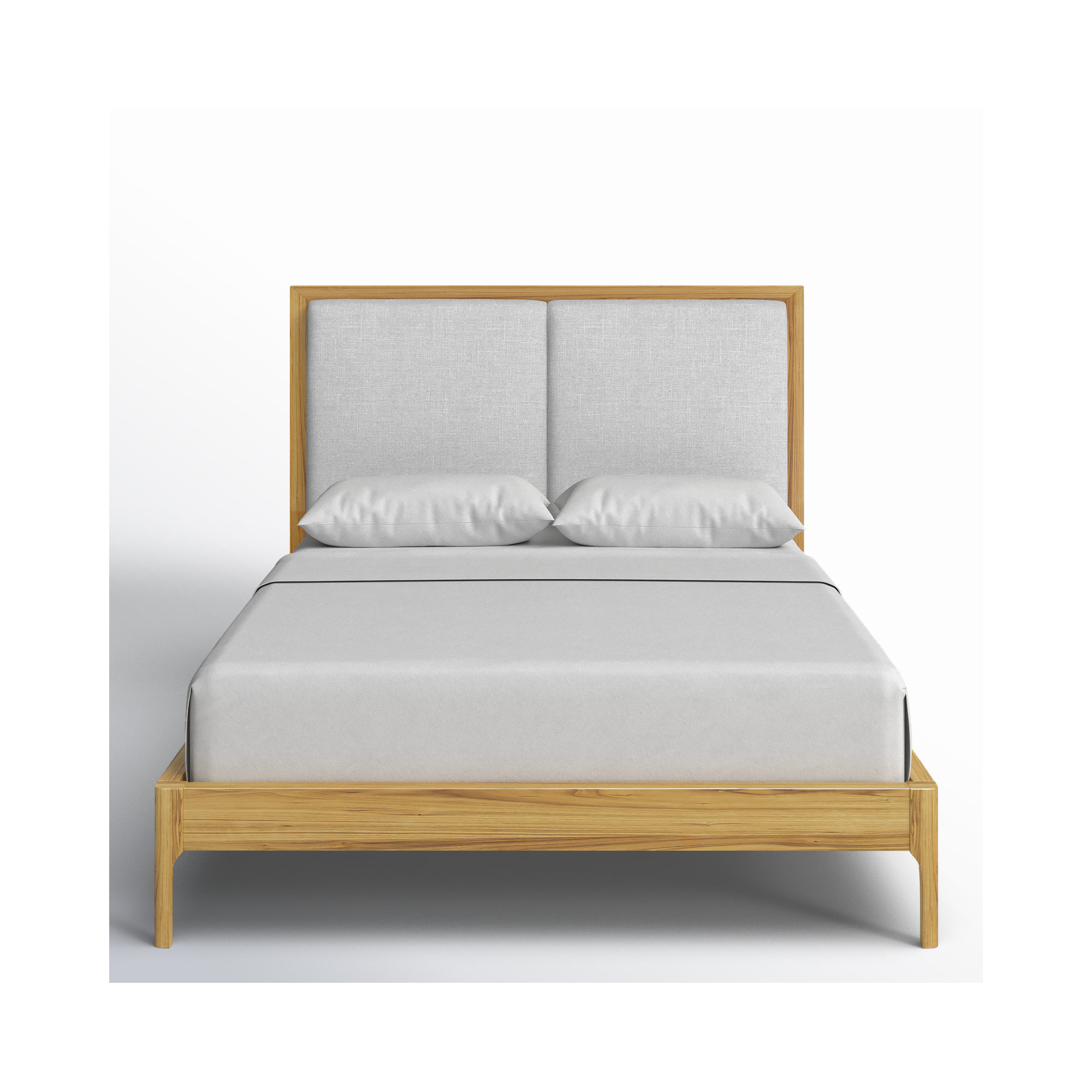 Chisa Upholstered Bed, Queen, Natural