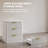 1 Pack/ 2 Pack Fluted Wood Nightstand with Charging Station, 1/2/3 Drawers, USB & Type-C Ports, Elegant Modern Vintage Side Table-992808499-992808496