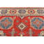 Tapis oriental géométrique en laine noué à la main 8 pi 2 po x 9 pi 8 po Kazak