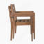 Ensemble de salle à manger 7 pièces pour l'extérieur, table en bois avec 6 chaises pour la pelouse, la cour, la terrasse du jardin, au bord de la piscine-1076329439