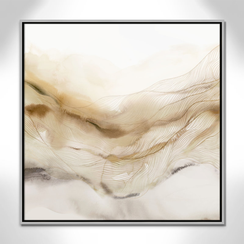 «Line Haze I» par Isabelle Z, Argent, H 31,5 po x l 31,5 po