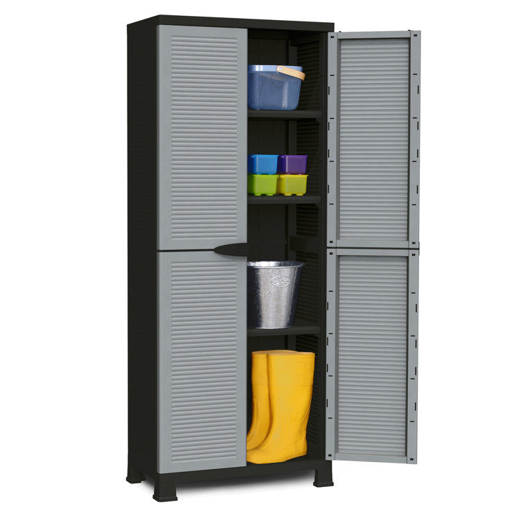 Kirkham Prestige Utility 3 Shelf Lockable Storage Cabinet, Gray WFX Utility