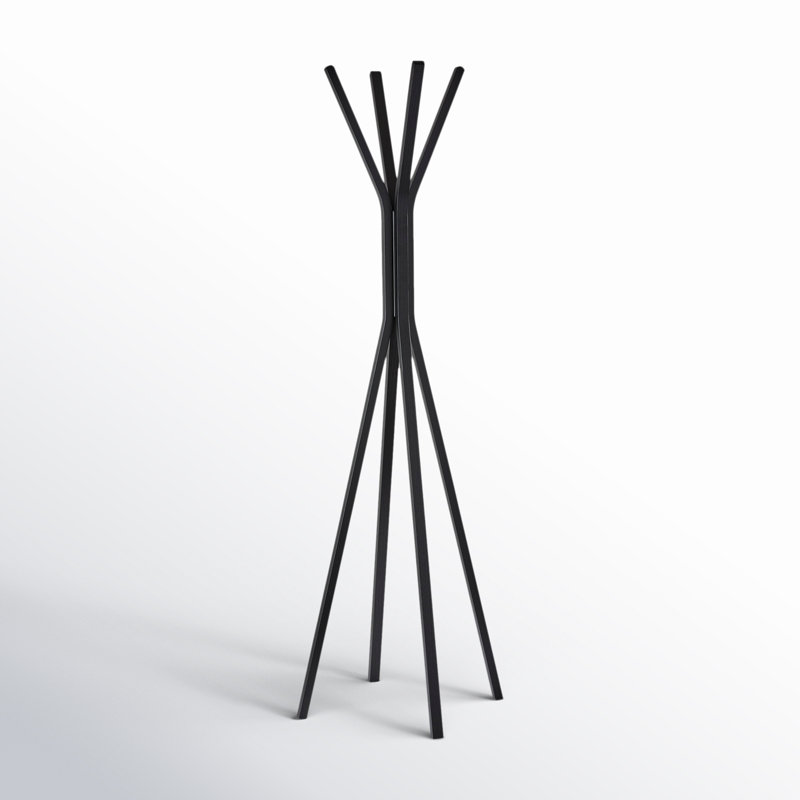 Freestanding 4 - Hook Coat Rack
