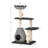 Catry 28" Cat Tree with Hammock and Rope Toy