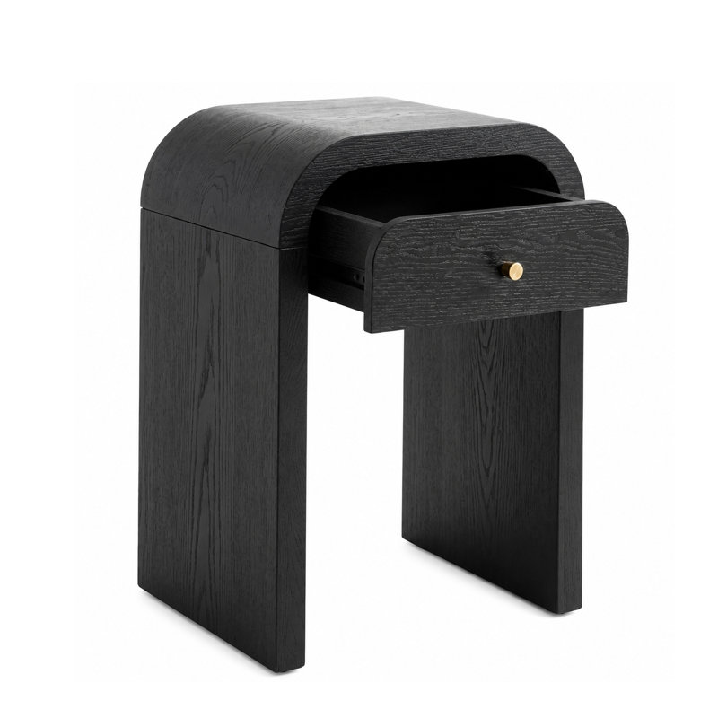 Table de bout avec tiroir Ashcurve, Black