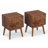 Emet Semi-Assembled Solid Wood 2-Drawer Nightstand-1343318