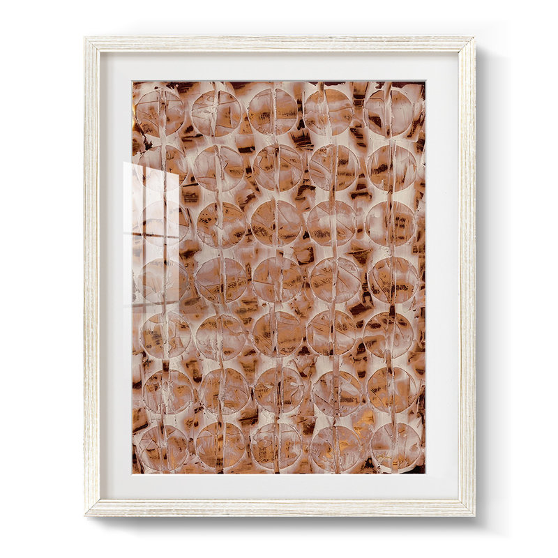 Imprimé neutre Andaman II - impression encadrée, H 28,5 po x l 20,5 po, Blanc