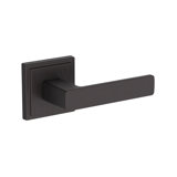 Sharpe Passage Lever with Stepped Square Rose in Unlacquered Brass