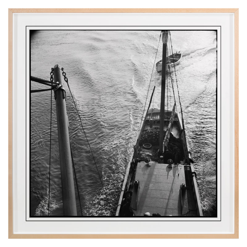 Boat Angles 3 Print by Grand Archives, 36" H x 36" W, Maple Framed