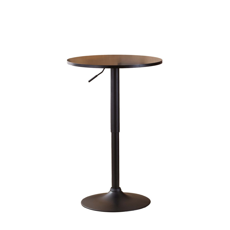 Coveney Adjustable Bar Table, Walnut, Black