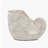 8.5x5.5x6.3" Sand and Cement Nautilus Shell Planter with Textured Beige Finish