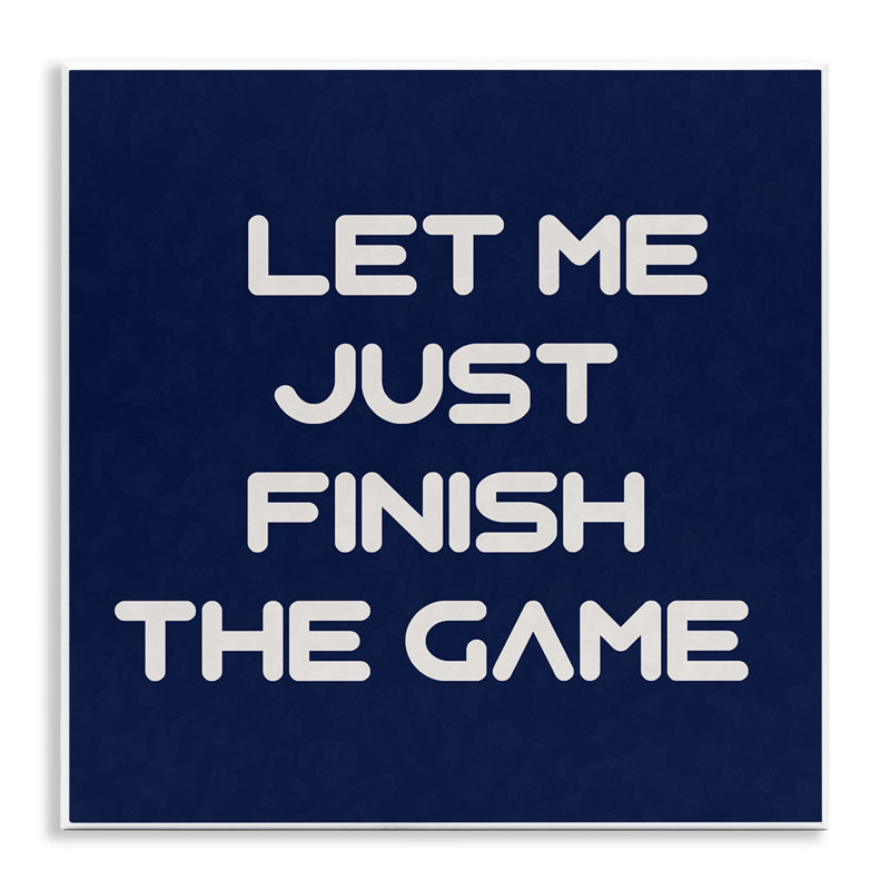 "Finish the Game", impression sur plaque murale par Anna Quach