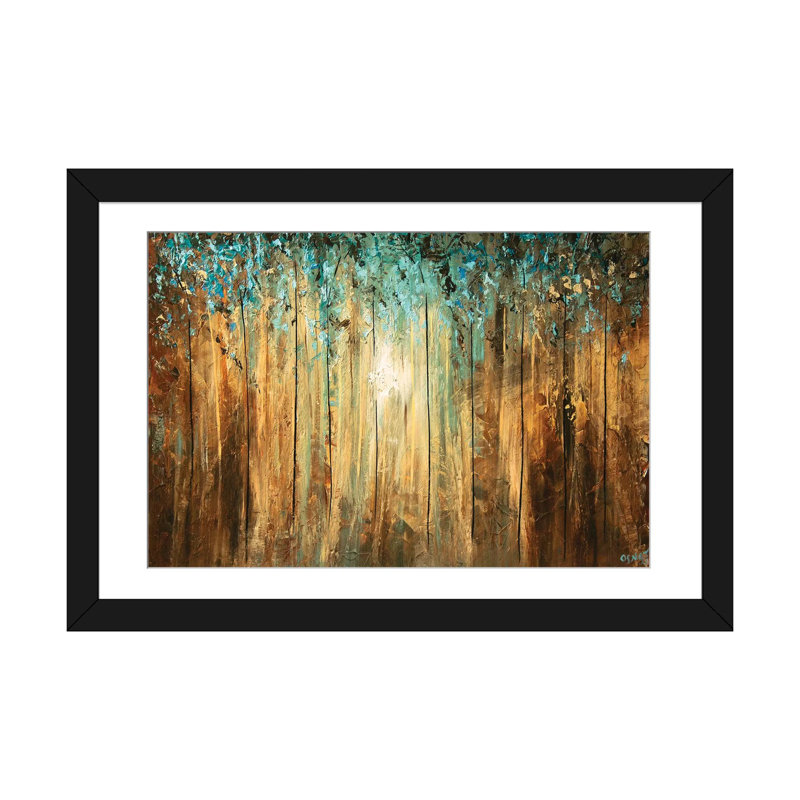 «Swiger A Ray of Light», impression sur toile, Papier d'art encadré noir, H 24 po x l 32 po x P 1 po