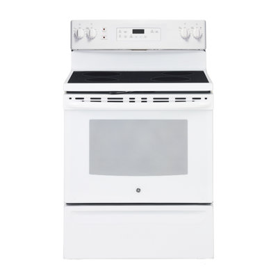 30" Freestanding Electric Self Cleaning Range in White