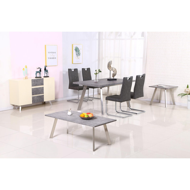 4 Legs Square Side Table