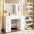 Hollywood Bulb Vanity Desk With 7-Tier Storage, 11 Drawers, And 3 Color Lighting Modes For Makeup And Organization