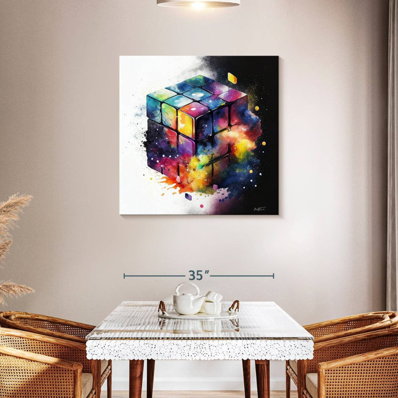 Senne Rubik, 36" H x 36" W