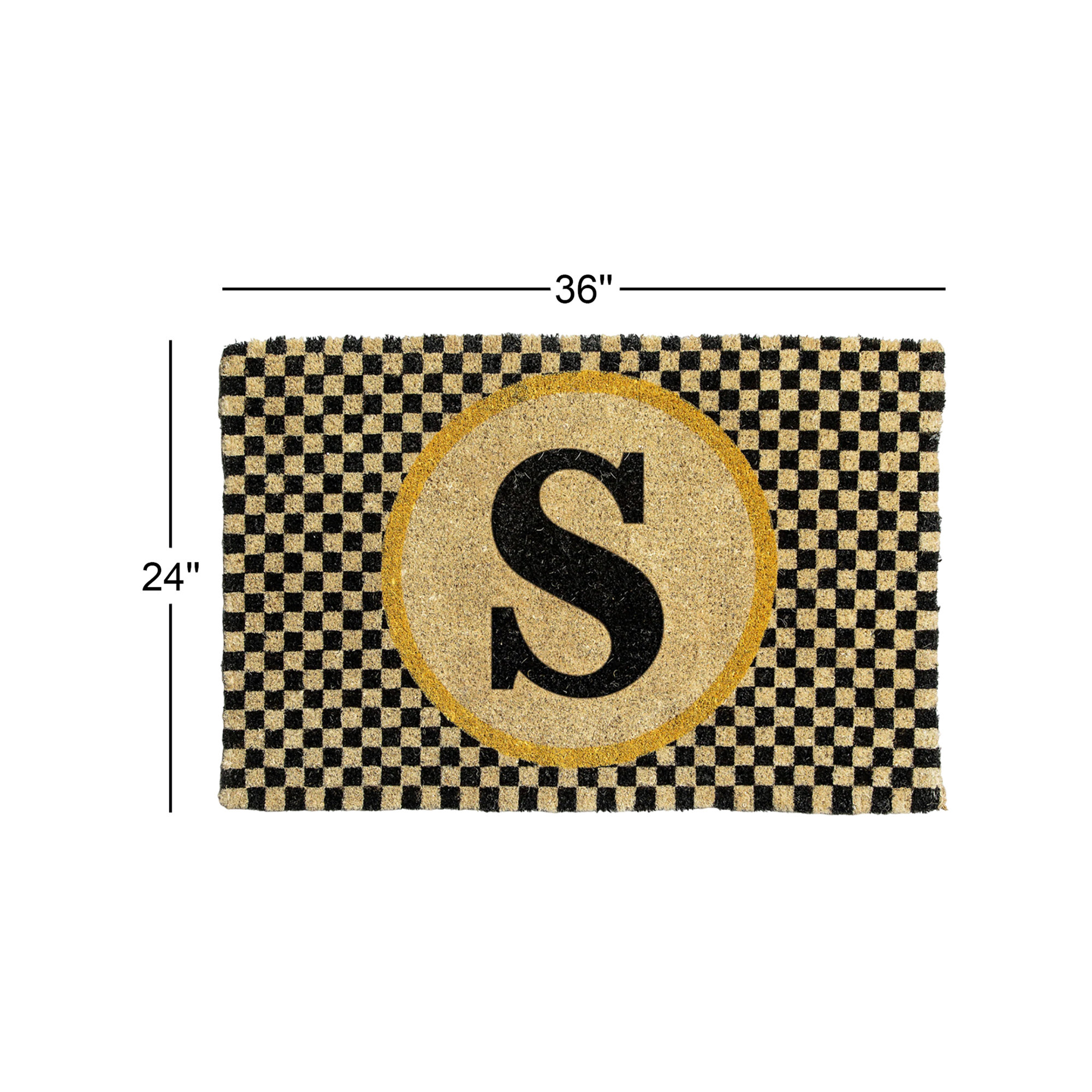 Monogrammed Entrance Mat, S