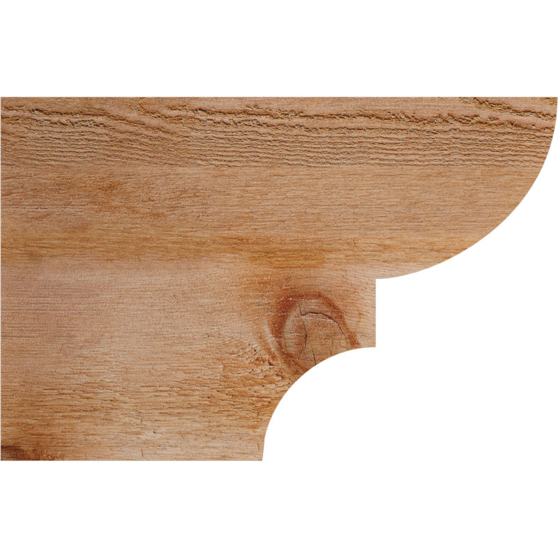 Ridgewood Rough Sawn Rafter Tail, Western Red Cedar, 12"H x 4"W x 18"L