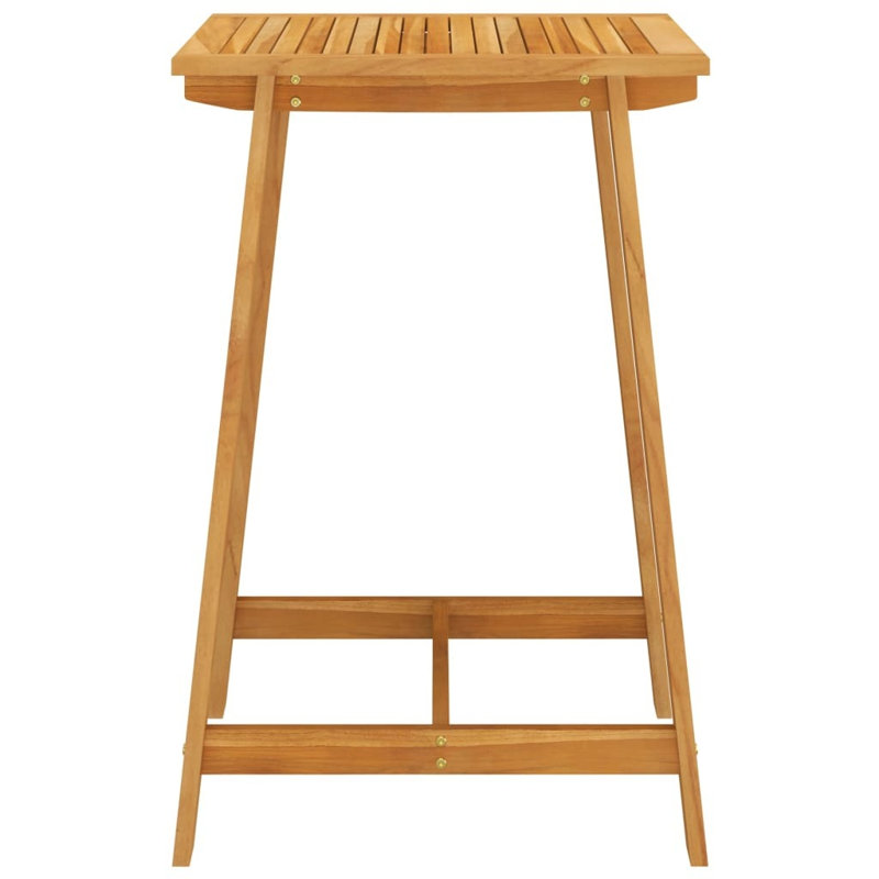 Stanfield Acacia Solid Wood Dining Table, Brown, H104 x L70 x W70cm