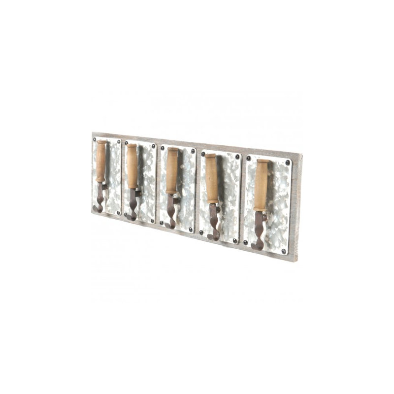 Briseno Wall 5 - Hook Wall Mounted Coat Rack