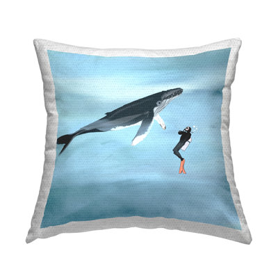 Polyester Throw Square Indoor/Outdoor Pillow Cover & Insert