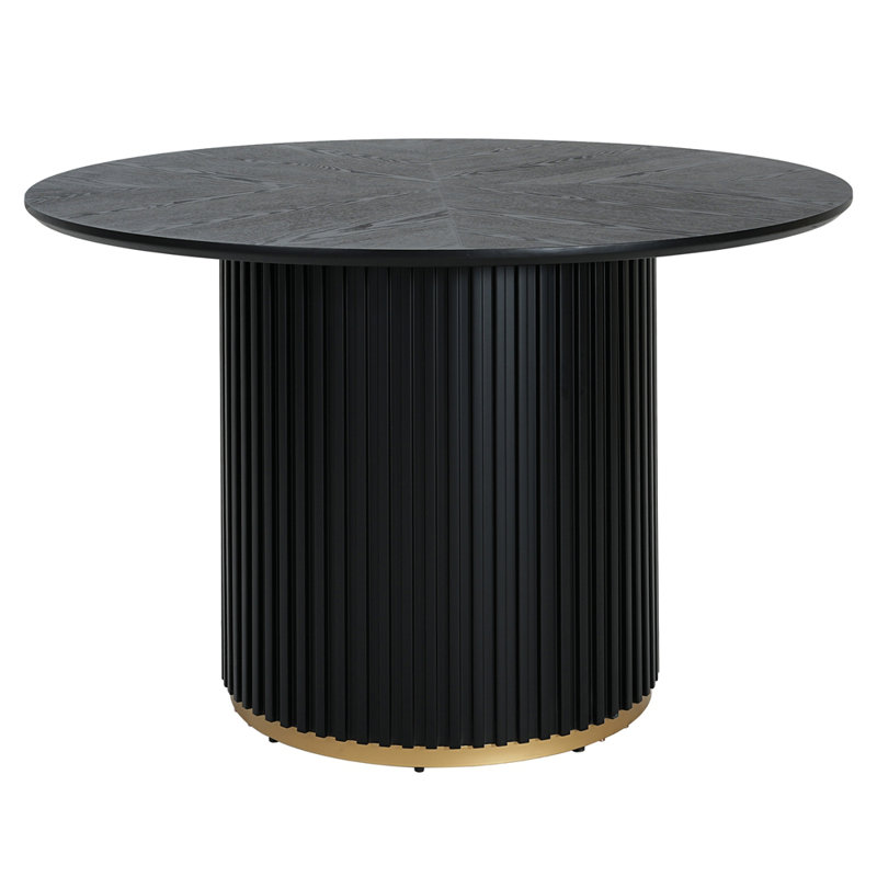 Table de salle à manger 47,25 po, Noir
