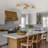 4-Light Dimmable Linear Sputnik Semi-Flush Mount