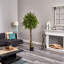 6 pi Arbre topiaire artificiel Ficus, résistant aux rayons UV (intérieur / extérieur)