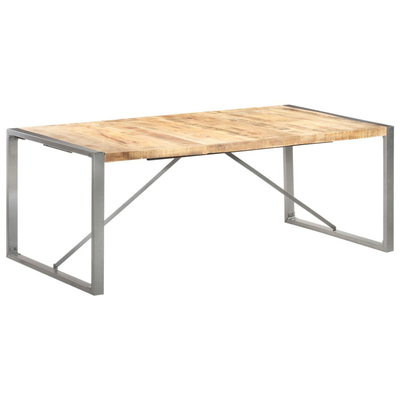 Cheyenne Dining Table Solid Wood, H75 x L200 x W100cm, Natural, Grey