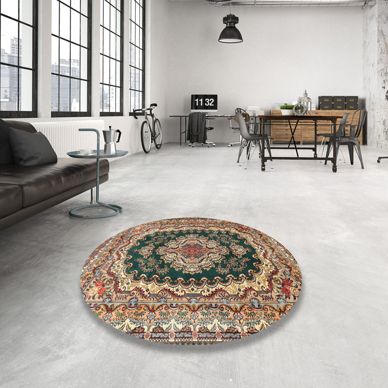 Cultrera Oriental Indoor Rug, Round 5'