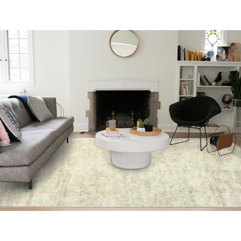 10'1"x14'1" Beige Natural Wool Hand Knotted Shag Flokati Greek Style Rug E25DFFC4E6A148808F76B917A501F13C