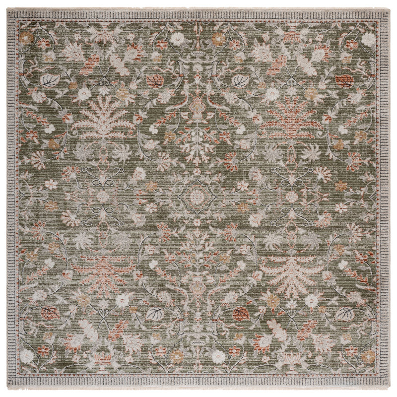 Grove 636 Performance Oriental Rug, Square 6'7"