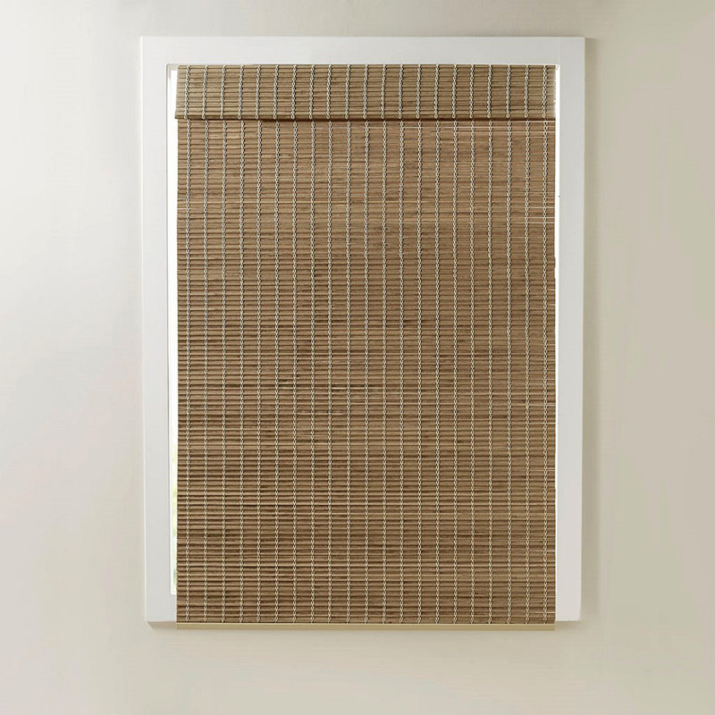 Light Filtering Roman Shade 64"L, Curtains, Living Room Curtains, Window Curtains, Bedroom Curtains, Natural Ash
