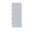 Brendle 5 Drawer Chest Of Drawers: 70cm Wide - High Gloss Front with Chrome Handles, Scratch Resistant.-39703015