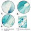 Turquoise Waves Impressions Of Infinity I - Peinture abstraite, impressions d'art mural-642633836-606725324