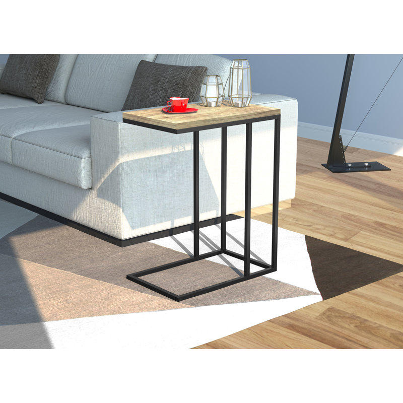 Cothern End Table, Reclaimed Wood, Black